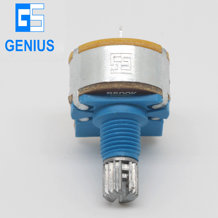 R1611S音量電位器 微調(diào)電位器 單聯(lián)電位器 金屬軸帶開(kāi)關(guān)電位器