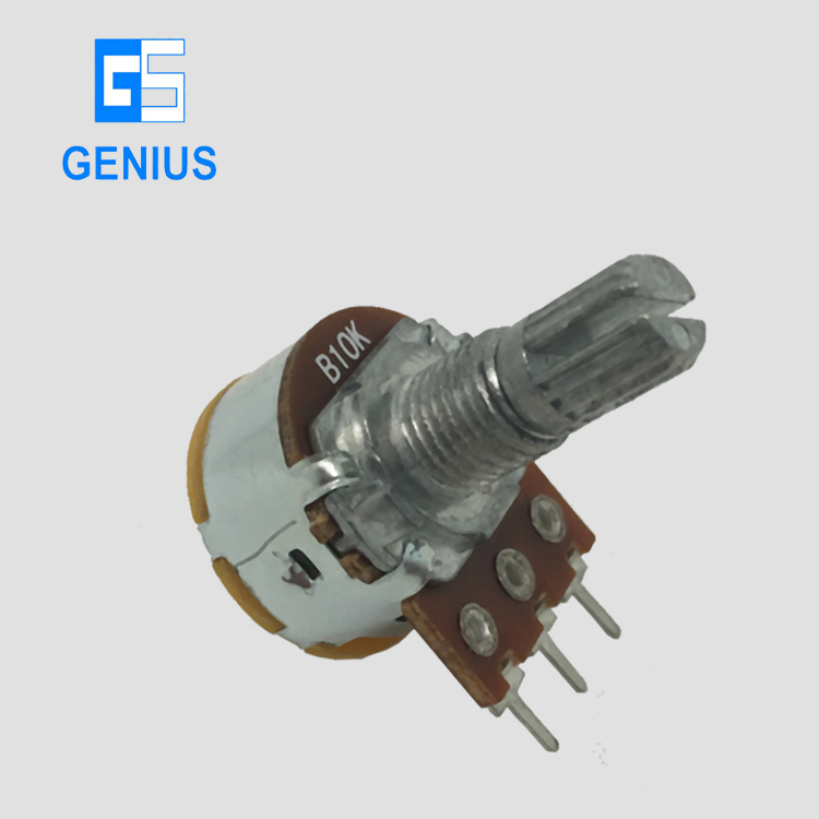 R1610S旋轉(zhuǎn)帶開關(guān)電位器_B10K電位器-精靈電子 單聯(lián)電位器