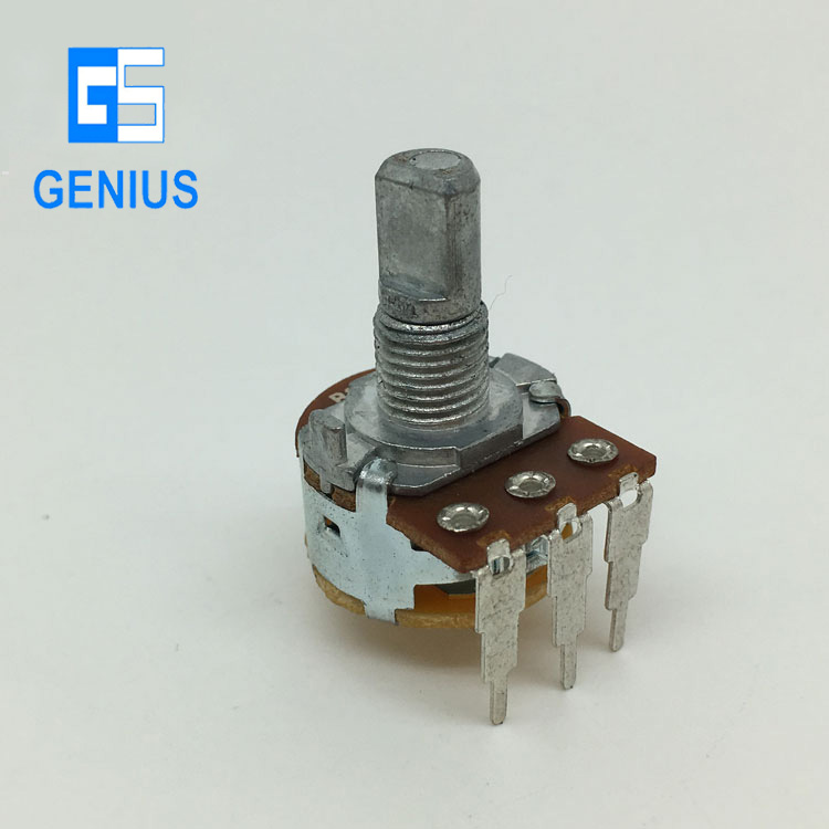 R1610S旋轉(zhuǎn)電位器 單聯(lián)電位器 帶開關(guān)電位器 精靈電子專供
